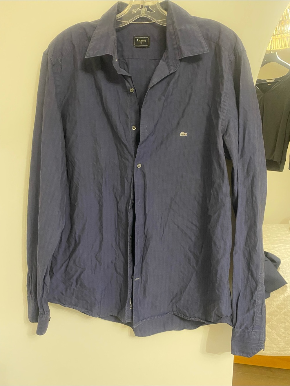 Lacoste Men's Navy Lightweight Shirt Jacket - Picture 3 of 5